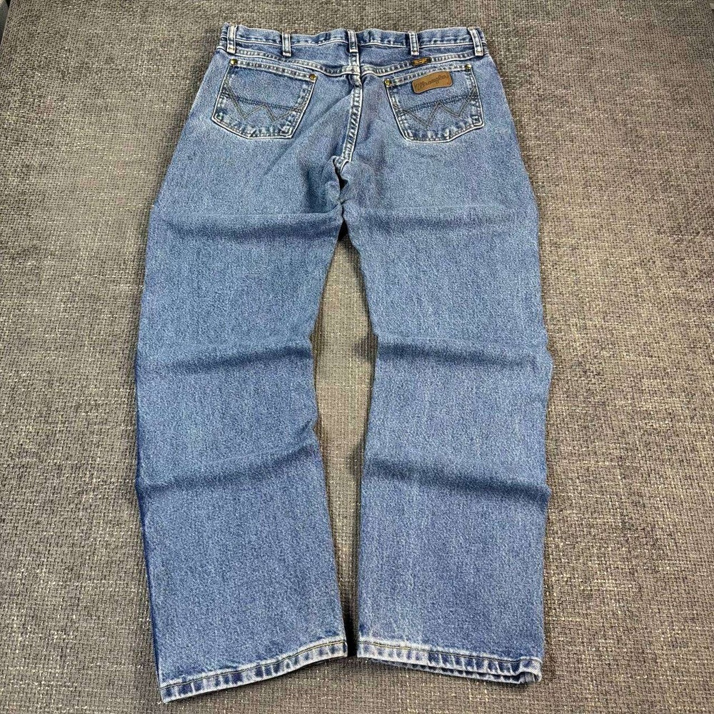 Wrangler George Strait Collection Jeans Mens 34x31 Blue Straight Leg Denim